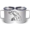10 oz. White Stainless Steel Coffee Mug Thumbnail