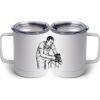 10 oz. White Stainless Steel Coffee Mug Thumbnail