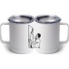 10 oz. White Stainless Steel Coffee Mug Thumbnail