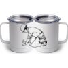 10 oz. White Stainless Steel Coffee Mug Thumbnail