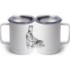 10 oz. White Stainless Steel Coffee Mug Thumbnail