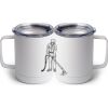 10 oz. White Stainless Steel Coffee Mug Thumbnail