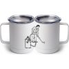 10 oz. White Stainless Steel Coffee Mug Thumbnail