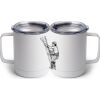 10 oz. White Stainless Steel Coffee Mug Thumbnail