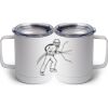 10 oz. White Stainless Steel Coffee Mug Thumbnail