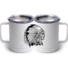 10 oz. White Stainless Steel Coffee Mug Thumbnail