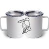 10 oz. White Stainless Steel Coffee Mug Thumbnail