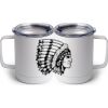 10 oz. White Stainless Steel Coffee Mug Thumbnail