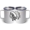 10 oz. White Stainless Steel Coffee Mug Thumbnail