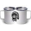 10 oz. White Stainless Steel Coffee Mug Thumbnail