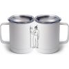 10 oz. White Stainless Steel Coffee Mug Thumbnail