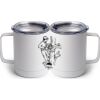 10 oz. White Stainless Steel Coffee Mug Thumbnail