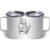 10 oz. White Stainless Steel Coffee Mug Thumbnail