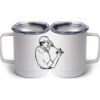 10 oz. White Stainless Steel Coffee Mug Thumbnail