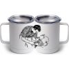10 oz. White Stainless Steel Coffee Mug Thumbnail