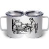 10 oz. White Stainless Steel Coffee Mug Thumbnail