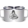 10 oz. White Stainless Steel Coffee Mug Thumbnail