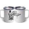10 oz. White Stainless Steel Coffee Mug Thumbnail