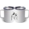 10 oz. White Stainless Steel Coffee Mug Thumbnail