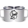 10 oz. White Stainless Steel Coffee Mug Thumbnail