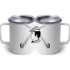 10 oz. White Stainless Steel Coffee Mug Thumbnail