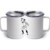 10 oz. White Stainless Steel Coffee Mug Thumbnail