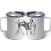10 oz. White Stainless Steel Coffee Mug Thumbnail