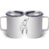 10 oz. White Stainless Steel Coffee Mug Thumbnail