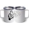 10 oz. White Stainless Steel Coffee Mug Thumbnail