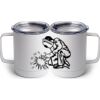 10 oz. White Stainless Steel Coffee Mug Thumbnail