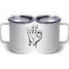 10 oz. White Stainless Steel Coffee Mug Thumbnail