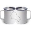 10 oz. White Stainless Steel Coffee Mug Thumbnail