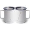10 oz. White Stainless Steel Coffee Mug Thumbnail