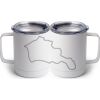 10 oz. White Stainless Steel Coffee Mug Thumbnail
