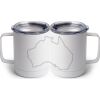 10 oz. White Stainless Steel Coffee Mug Thumbnail