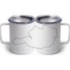 10 oz. White Stainless Steel Coffee Mug Thumbnail