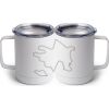 10 oz. White Stainless Steel Coffee Mug Thumbnail