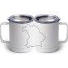 10 oz. White Stainless Steel Coffee Mug Thumbnail