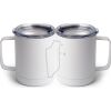 10 oz. White Stainless Steel Coffee Mug Thumbnail