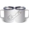 10 oz. White Stainless Steel Coffee Mug Thumbnail