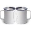 10 oz. White Stainless Steel Coffee Mug Thumbnail