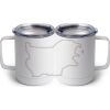 10 oz. White Stainless Steel Coffee Mug Thumbnail