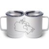 10 oz. White Stainless Steel Coffee Mug Thumbnail