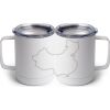 10 oz. White Stainless Steel Coffee Mug Thumbnail
