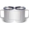10 oz. White Stainless Steel Coffee Mug Thumbnail
