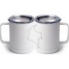 10 oz. White Stainless Steel Coffee Mug Thumbnail