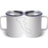 10 oz. White Stainless Steel Coffee Mug Thumbnail