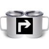 10 oz. White Stainless Steel Coffee Mug Thumbnail