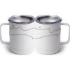 10 oz. White Stainless Steel Coffee Mug Thumbnail