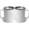10 oz. White Stainless Steel Coffee Mug Thumbnail